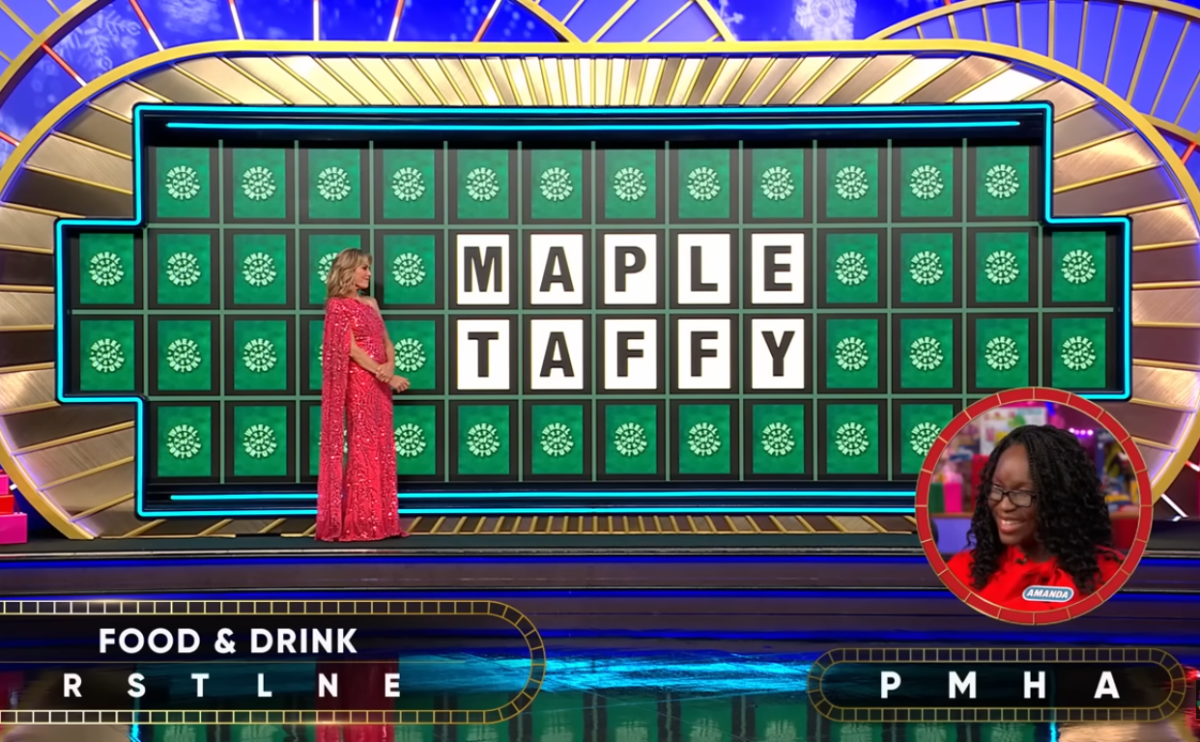 Show hostess Vanna White in a 'Wheel of Fortune' episode, Photo Credit: Wheel of Fortune/Youtube