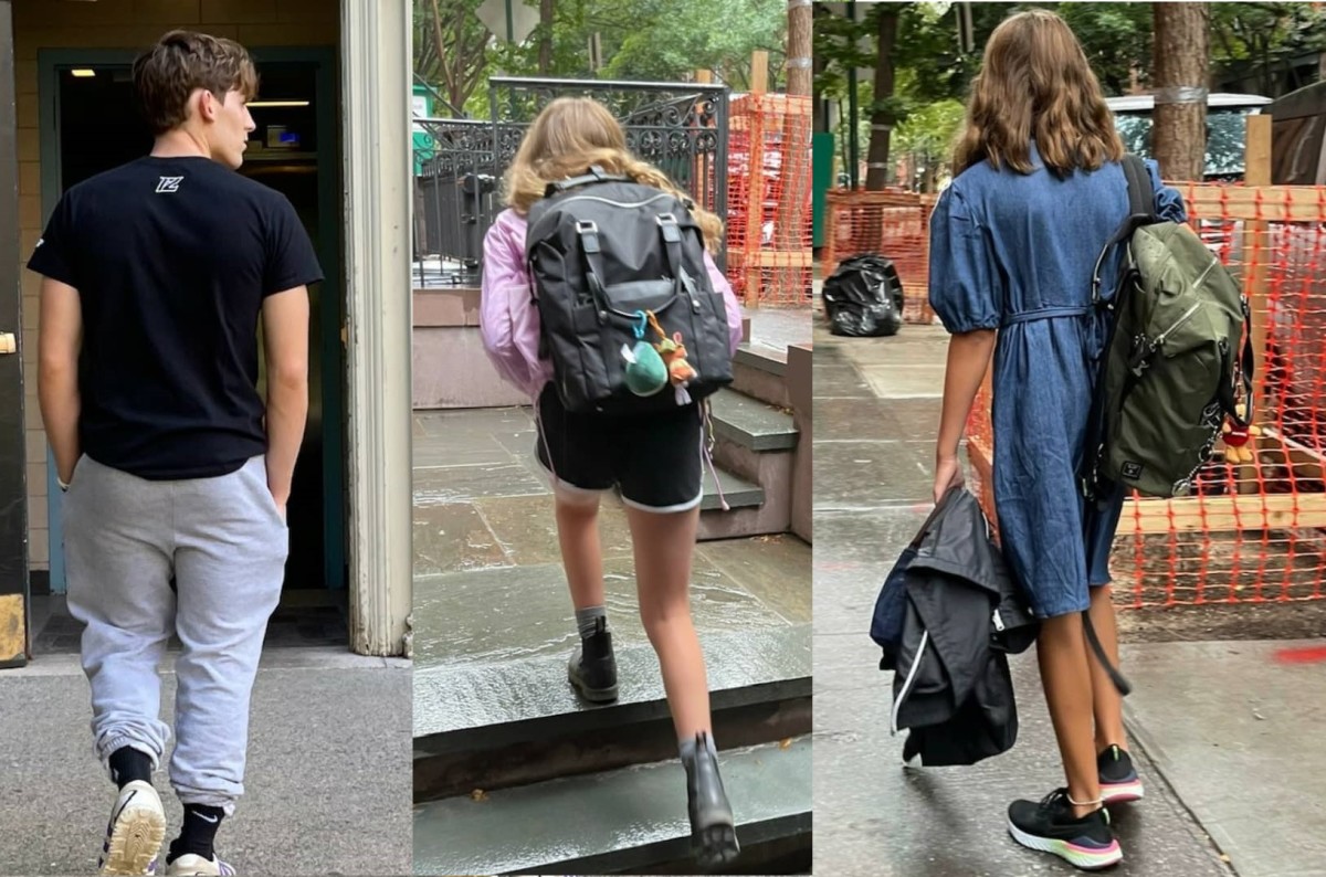 Sarah Jessica Parker's children walking toward their school, Photo Credit: sarahjessicaparker/Instagram
