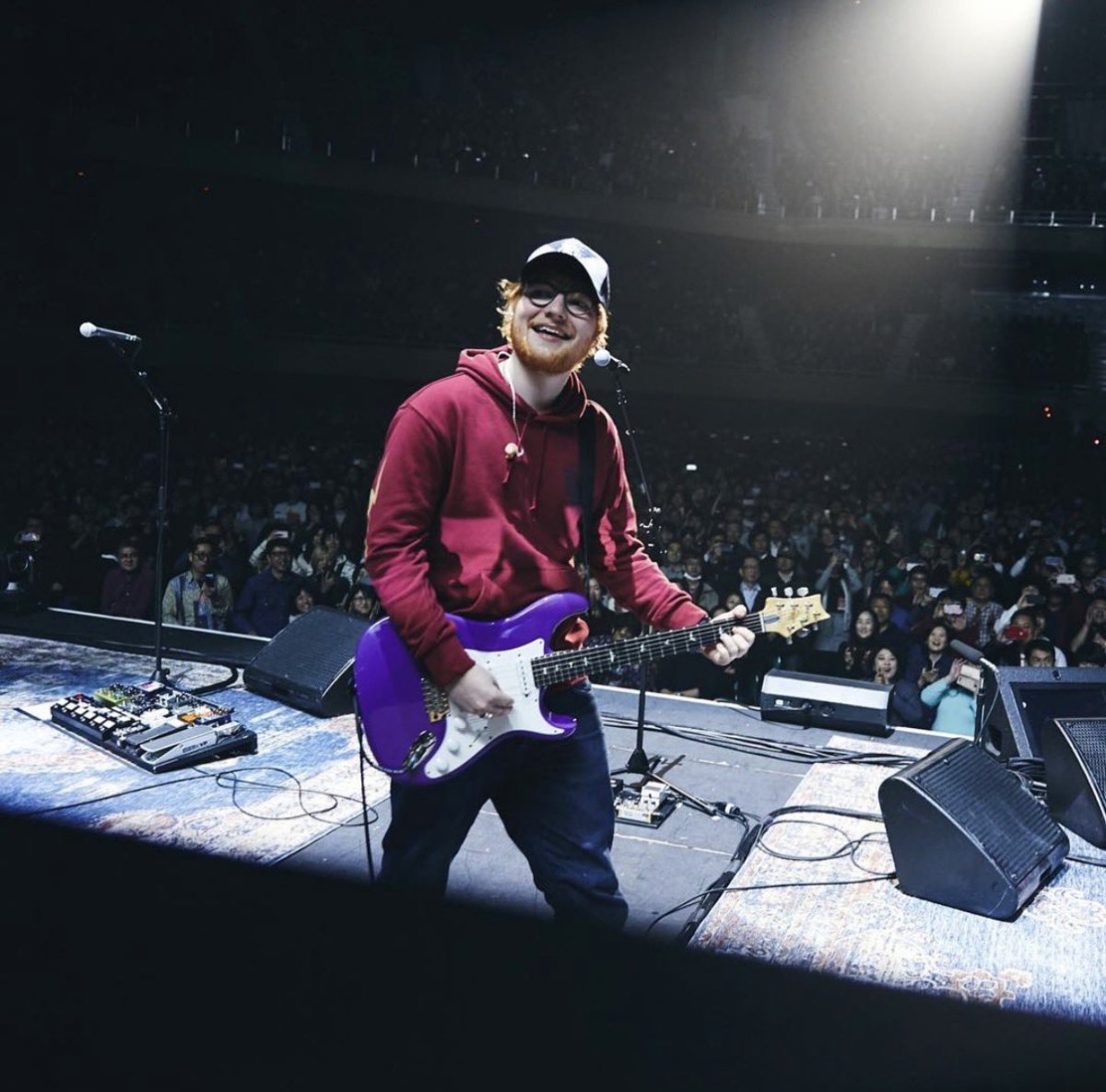 Ed Sheeran performing on stage at Nippon Budokan Tokyo Japan, 2019, Photo Credit: Priscilla | HE LOVES ME/X