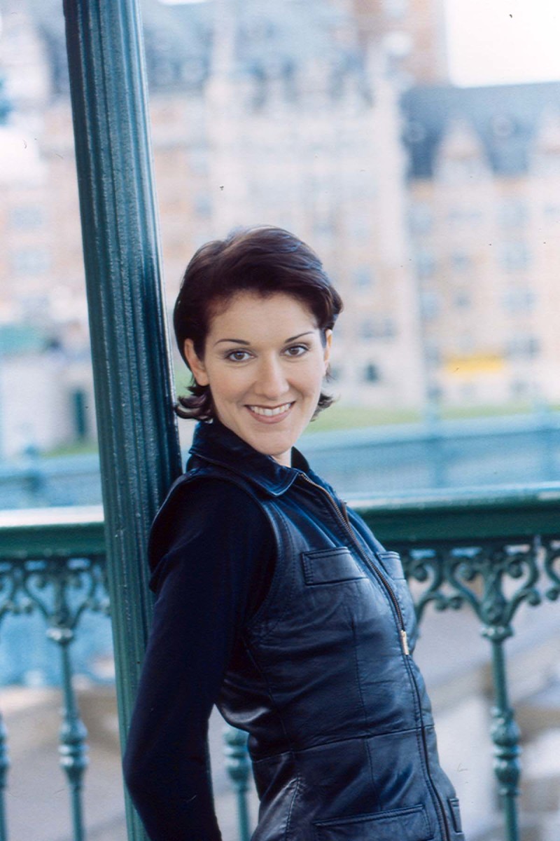 Céline Dion during a behind-the-scenes photoshoot in Old Quebec City in September 1993, Photo Credit: Céline Dion/Facebook